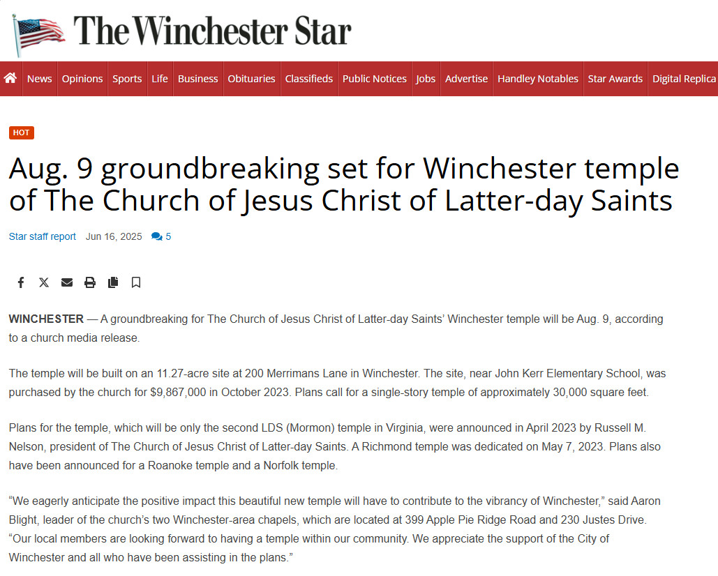 CJCLDS Winchester Temple